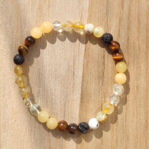 Bracelet Chakra Plexus Solaire “JE VEUX”